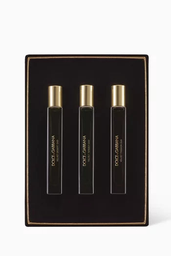 DOLCE & GABBANA BEAUTY Velvet Collection Oud Travel Set, 3 x 10ml